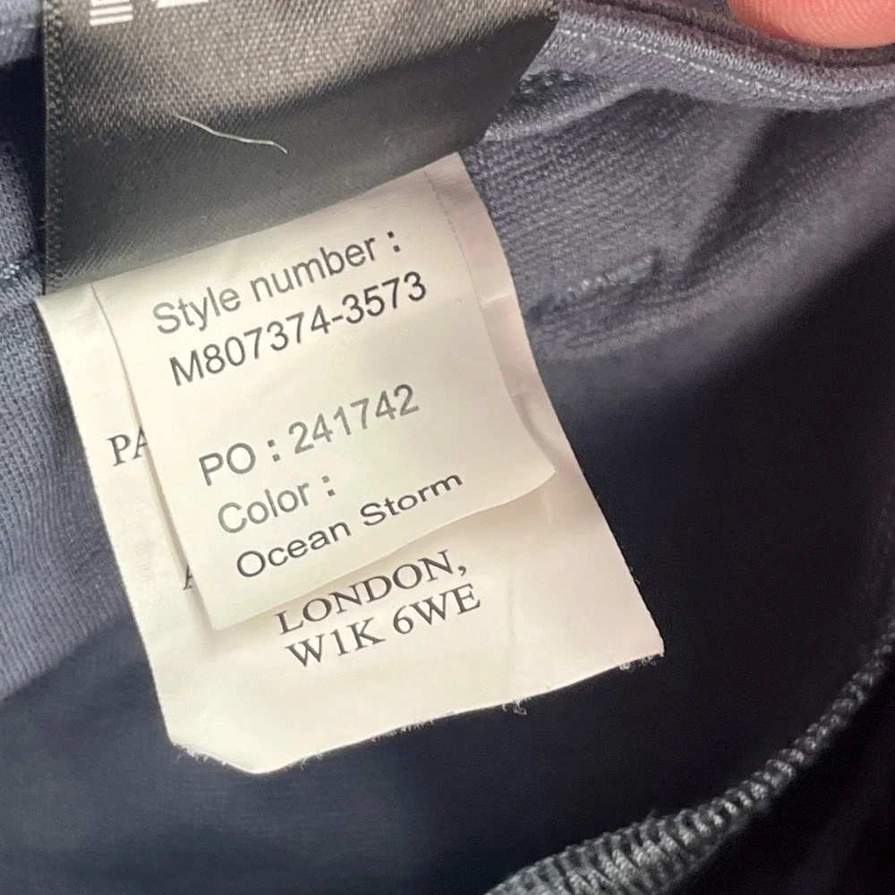 PAIGE Stafford‎ Trousers Men's Ocean Storm Stretch Performance Pants Size 33x29